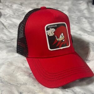 Red Knuckles Graphic Trucker Hat